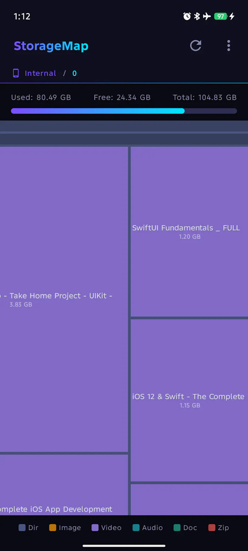 Storage Map screenshot 1