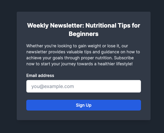 NutriGoals