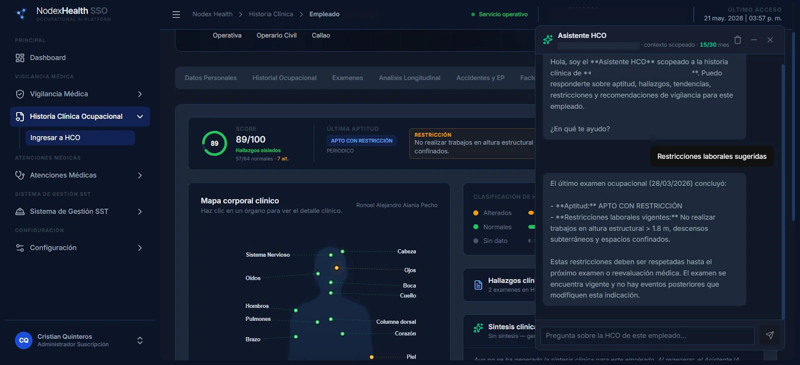 Nodex-Health SSO Occupational AI screenshot 4