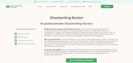 Ghostwriting Kosten gallery image
