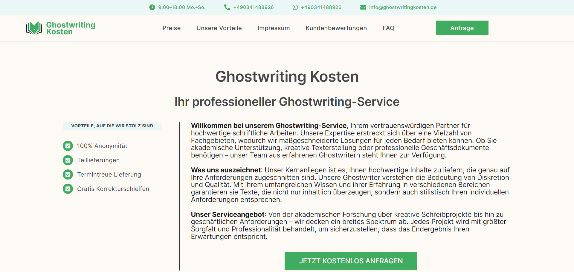 Mídia 1 de Ghostwriting Kosten - Excelência em textos, transparência nos custos