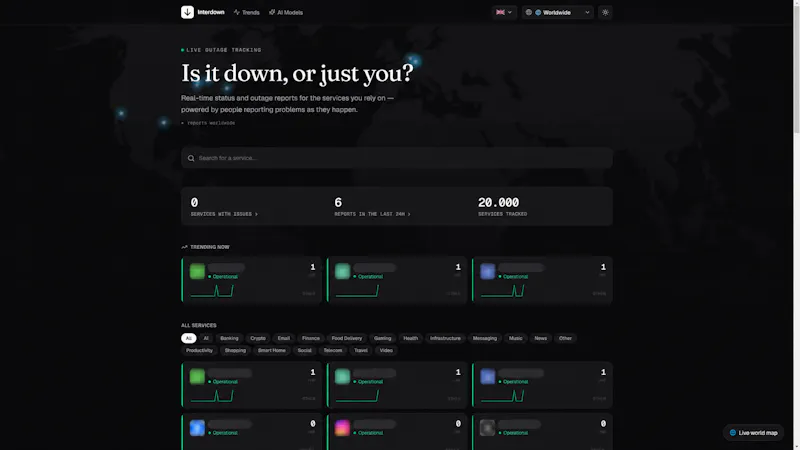 Interdown screenshot 1