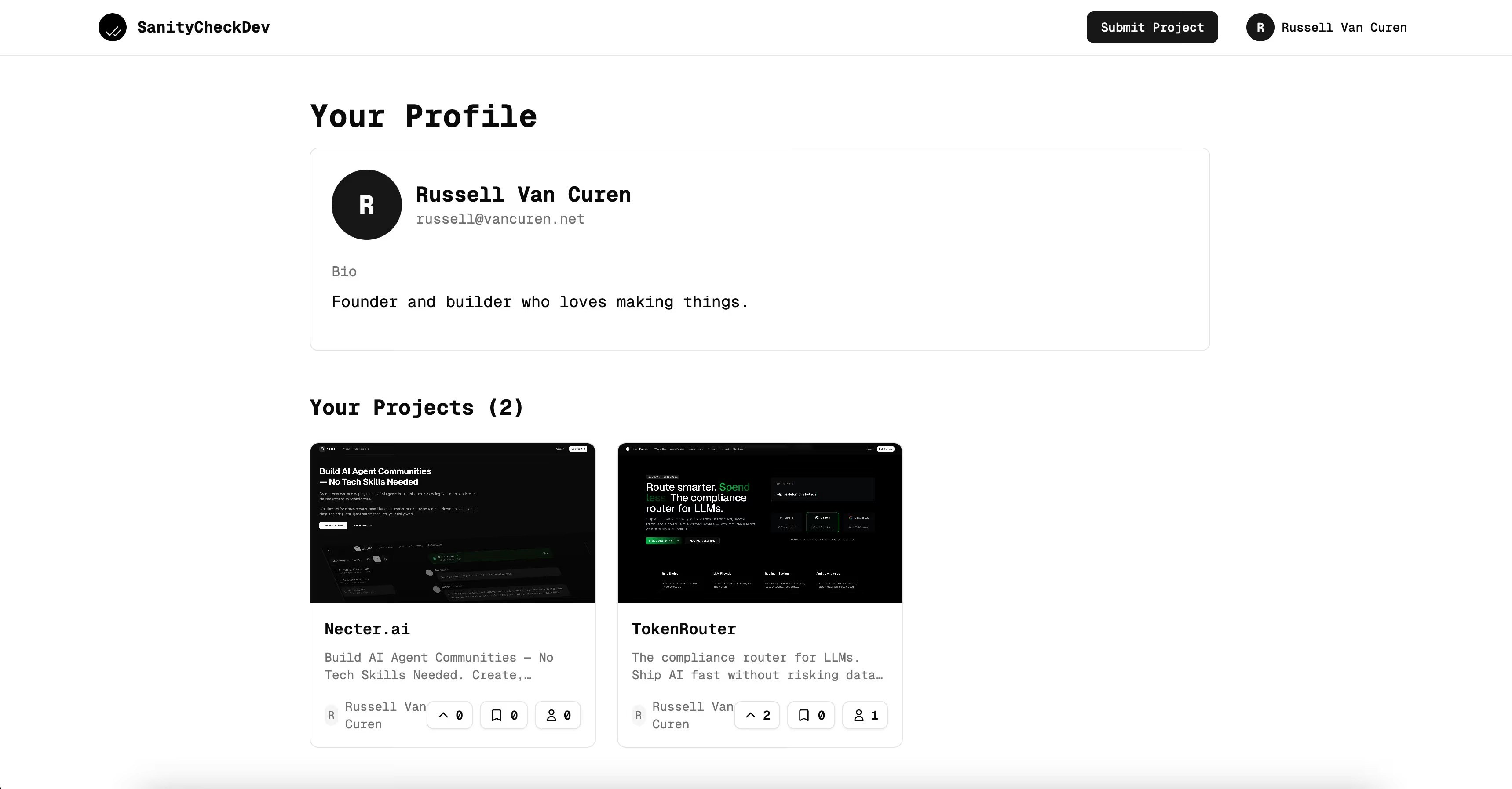 SanityCheck  - Screenshot 3 showing product features and functionality