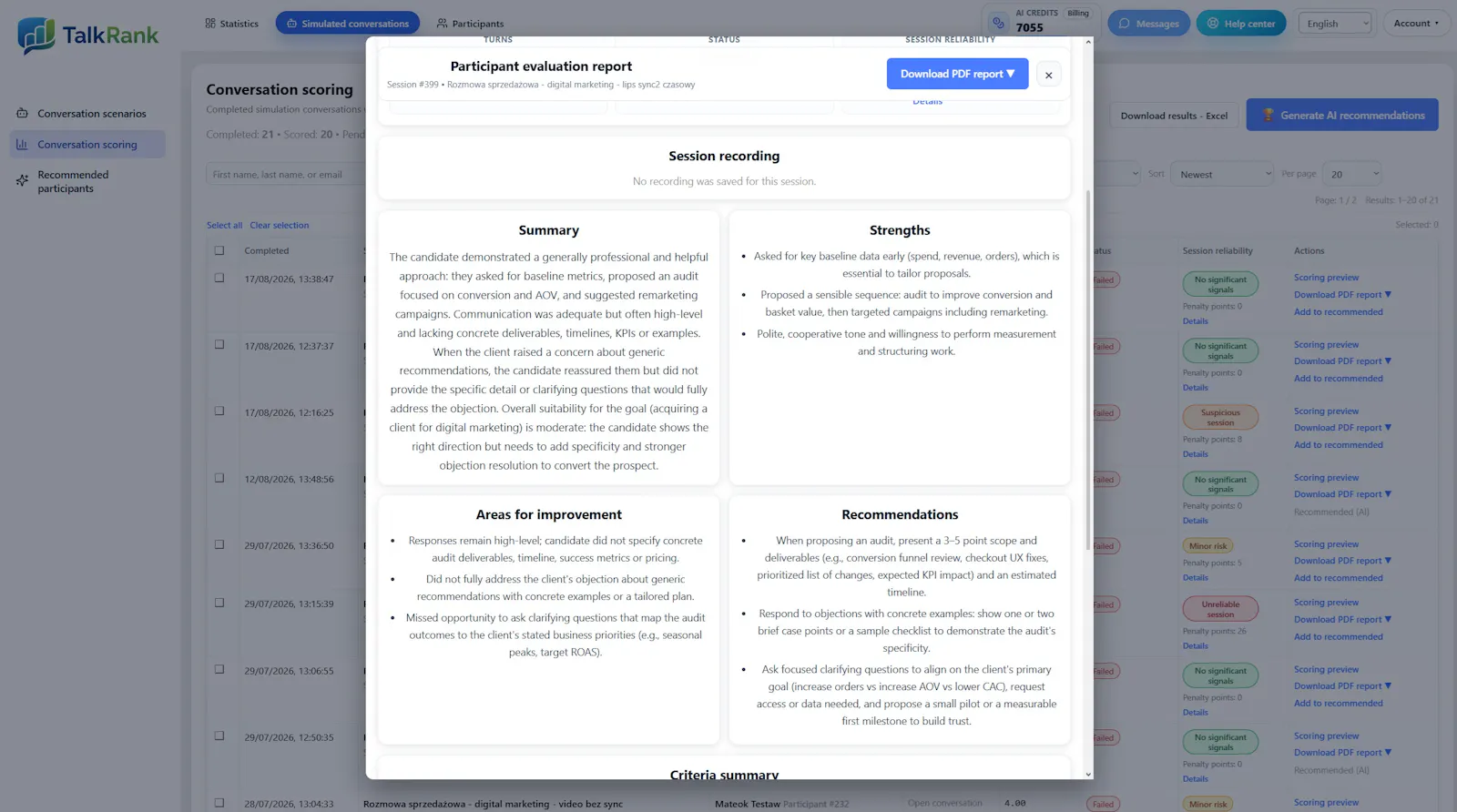 Talkrank.app screenshot 5