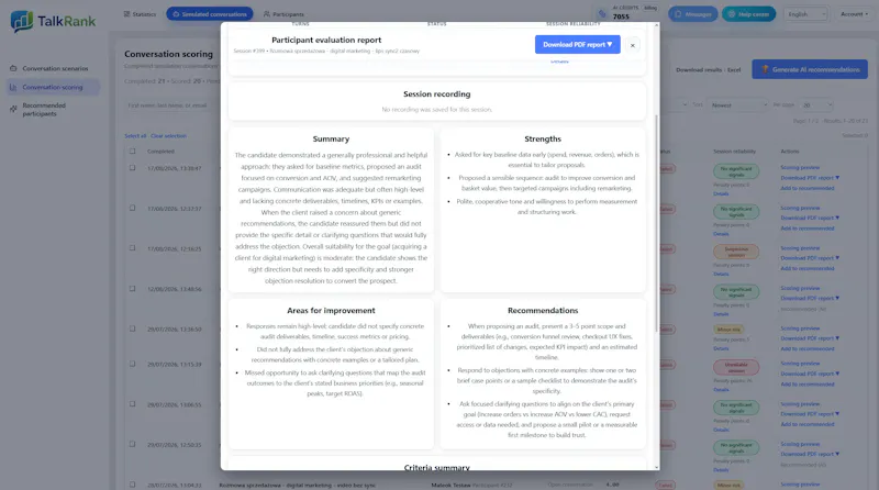 Talkrank.app screenshot 5