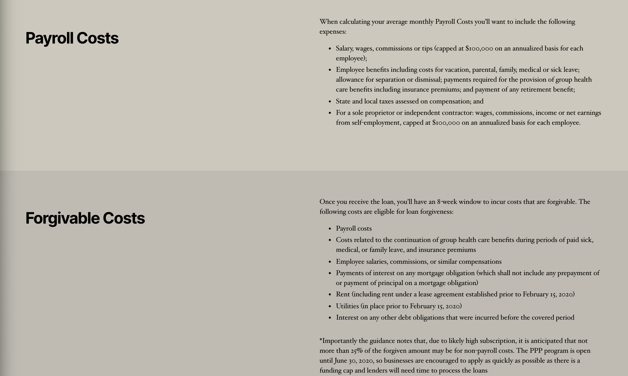 Paycheck Protection Program Calculator gallery image