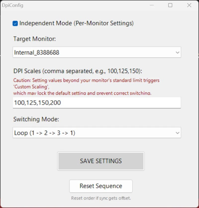 Smart DPI Switcher screenshot 1