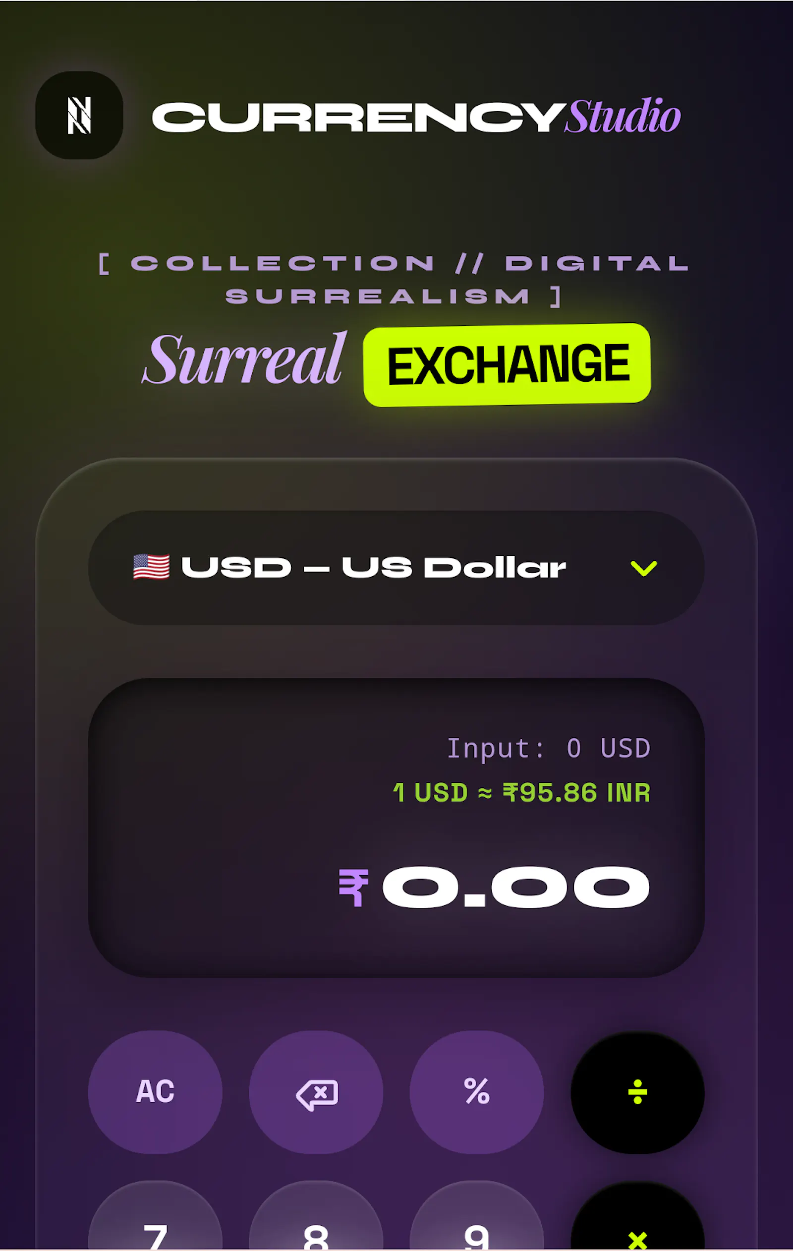 Currency calculator  screenshot 1
