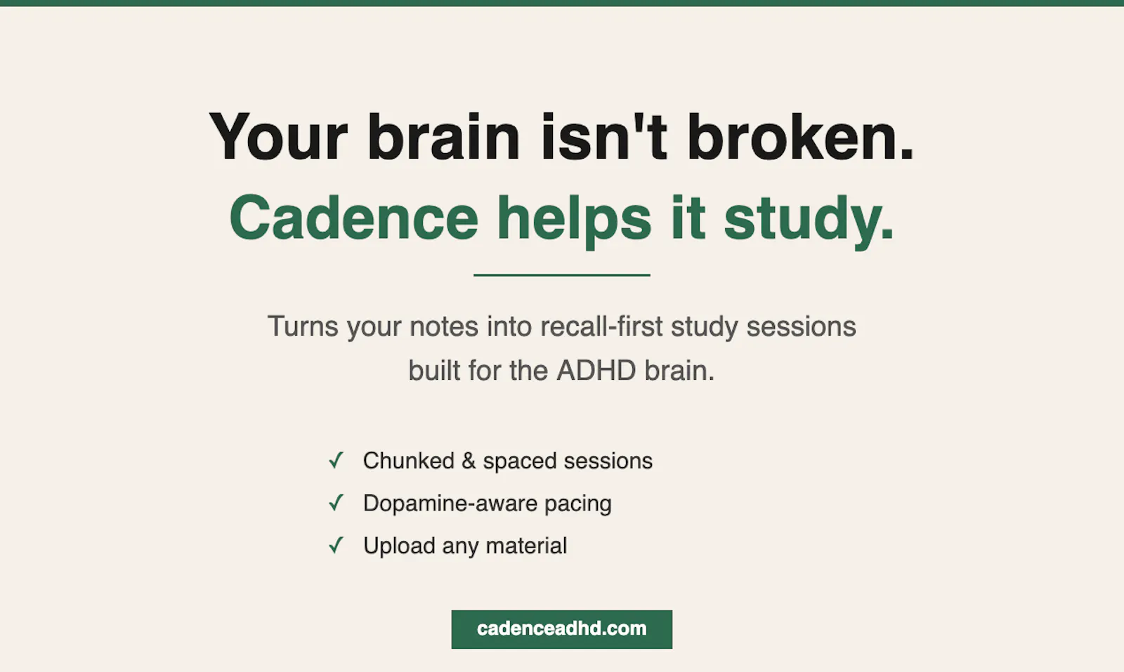 Cadence ADHD screenshot 2