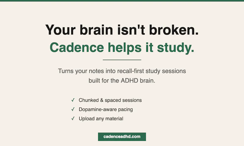 Cadence ADHD screenshot 2