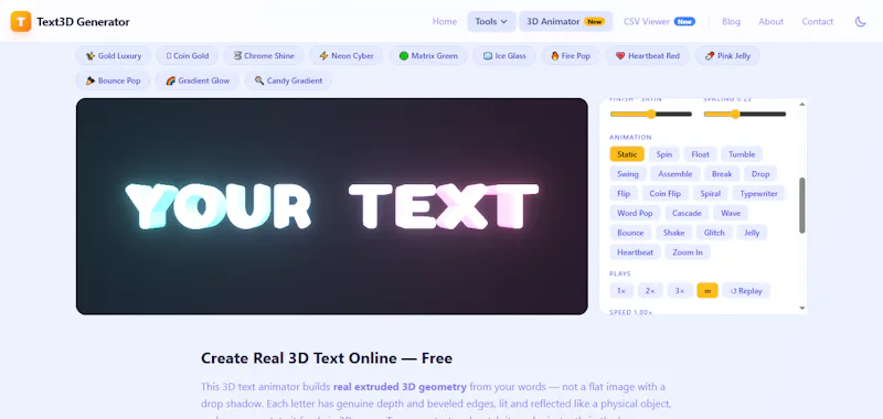 Text3D Generator screenshot 4