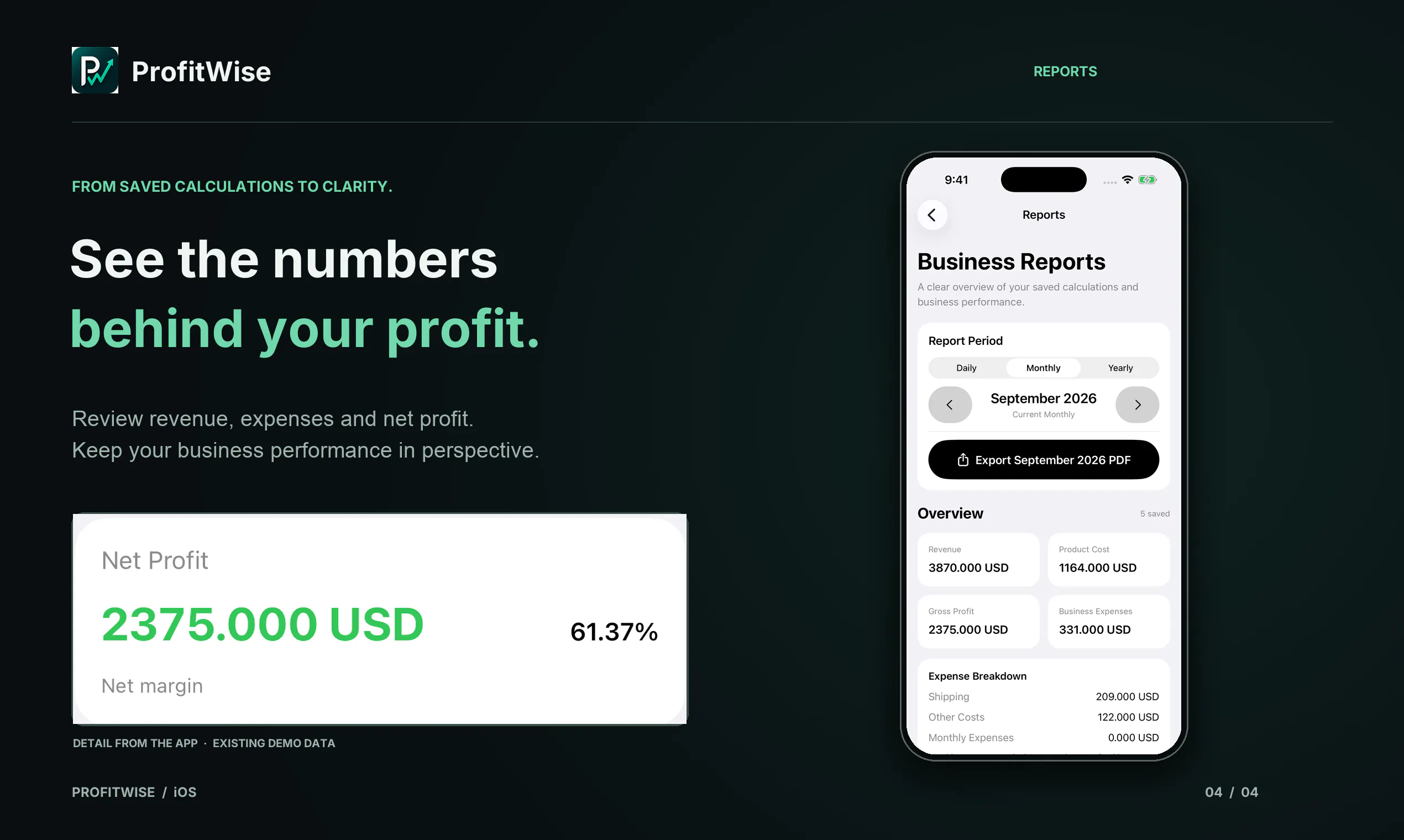 ProfitWise — Know your numbers gallery image