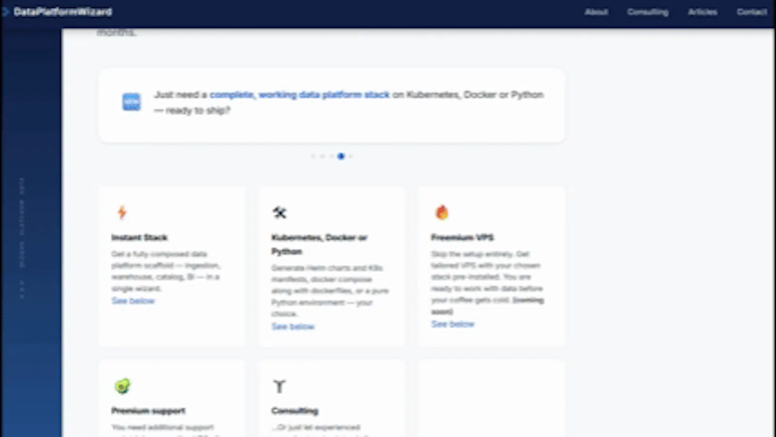 Data Platform Wizard — Build Your Stack screenshot 8