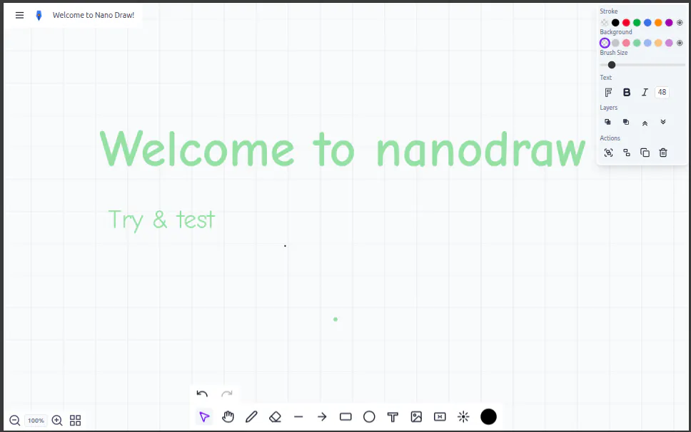 Nano Draw 제품 배너