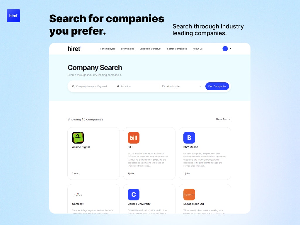 Média hiret.net - Conseil d'emploi pour les entreprises technologiques. 3