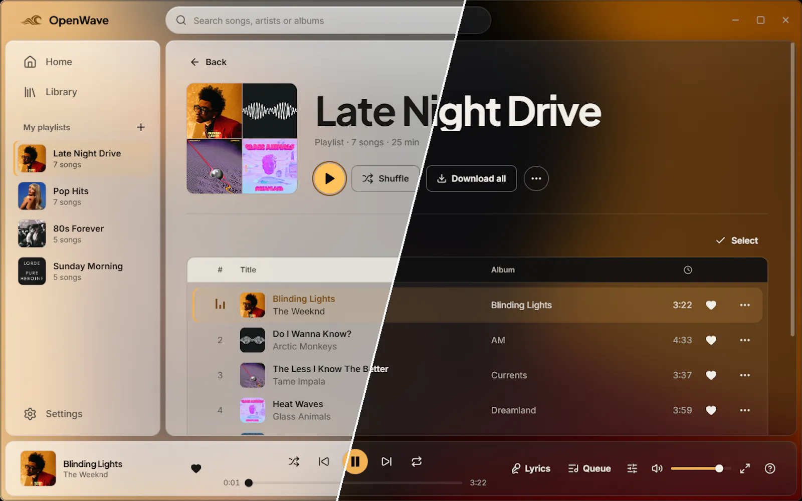 OpenWave screenshot 1