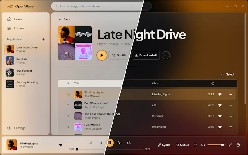 OpenWave screenshot 1