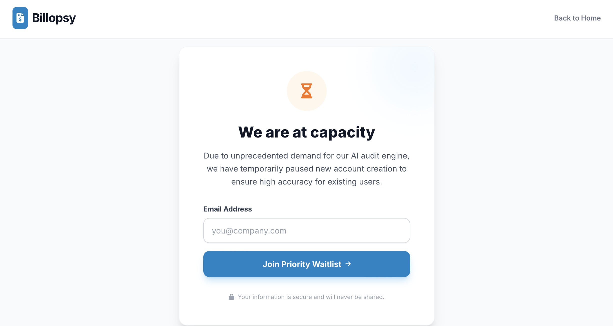 Billopsy - Screenshot 2 showing product features and functionality