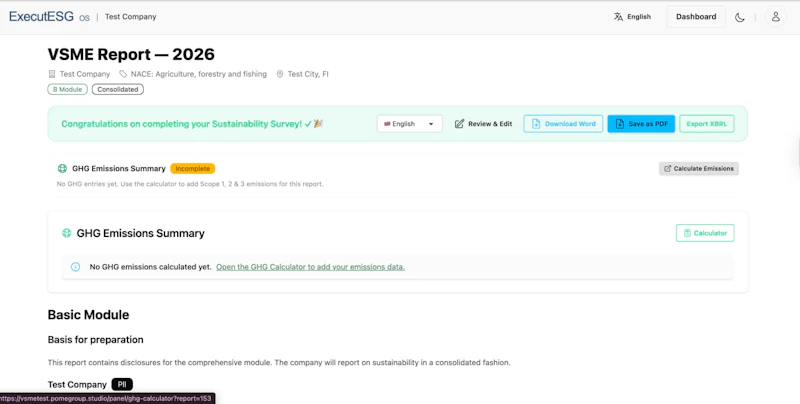 ExecutESG — Sustainability OS screenshot 2