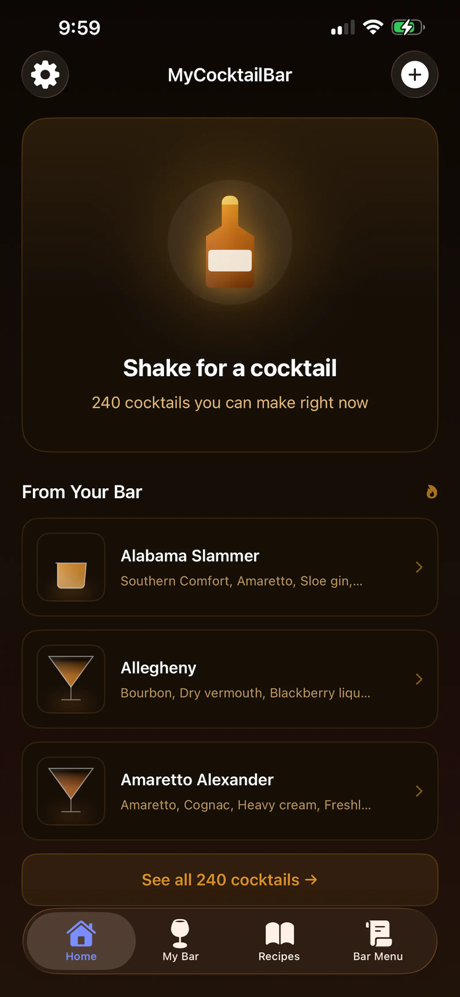 MyCocktailBar Pro screenshot 2