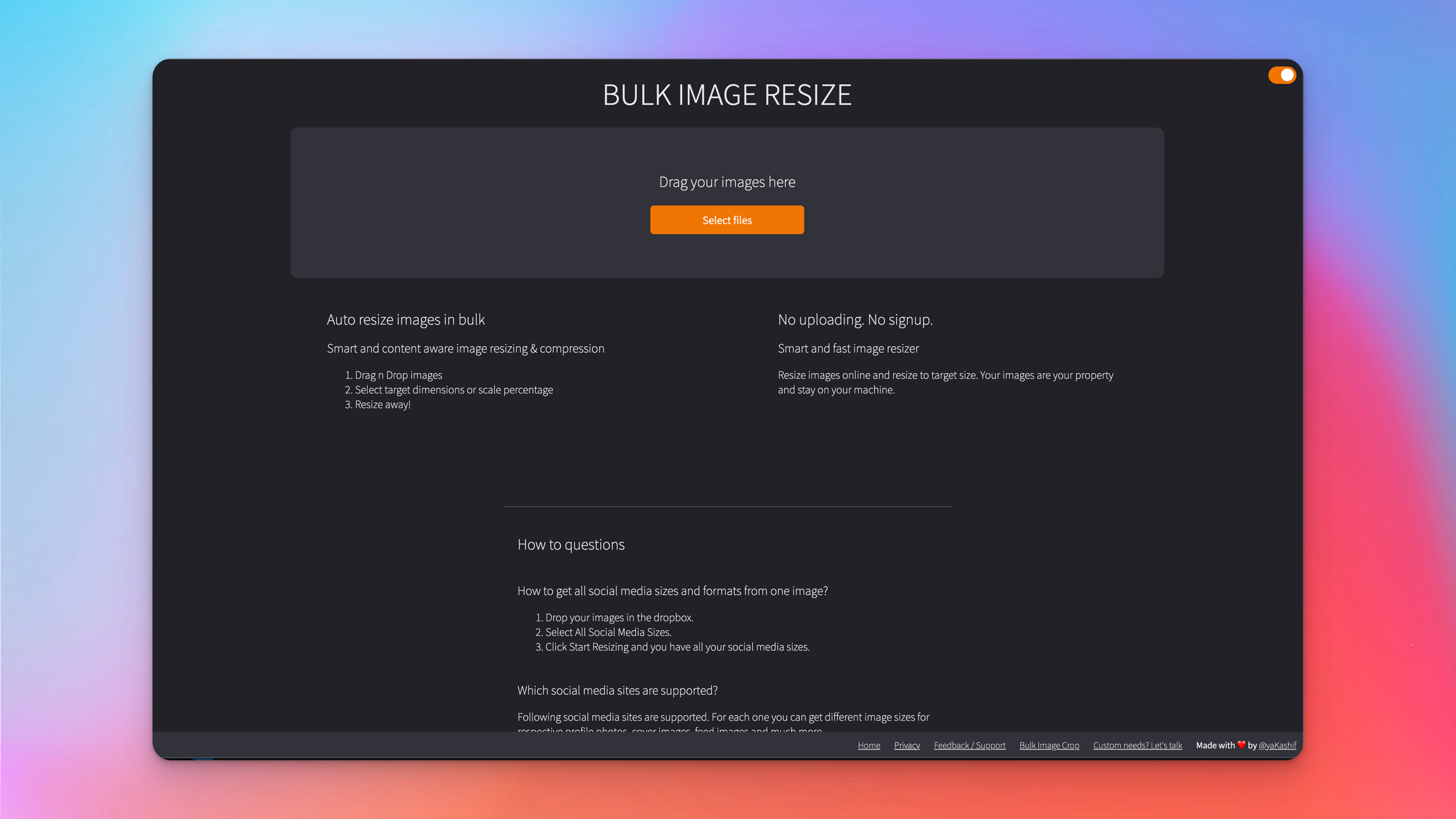 startuptile Bulk Image Resize-Auto resize images in bulk