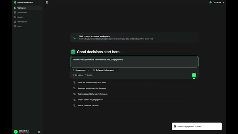Dreambase Data Agent Skills screenshot 1 (video preview)