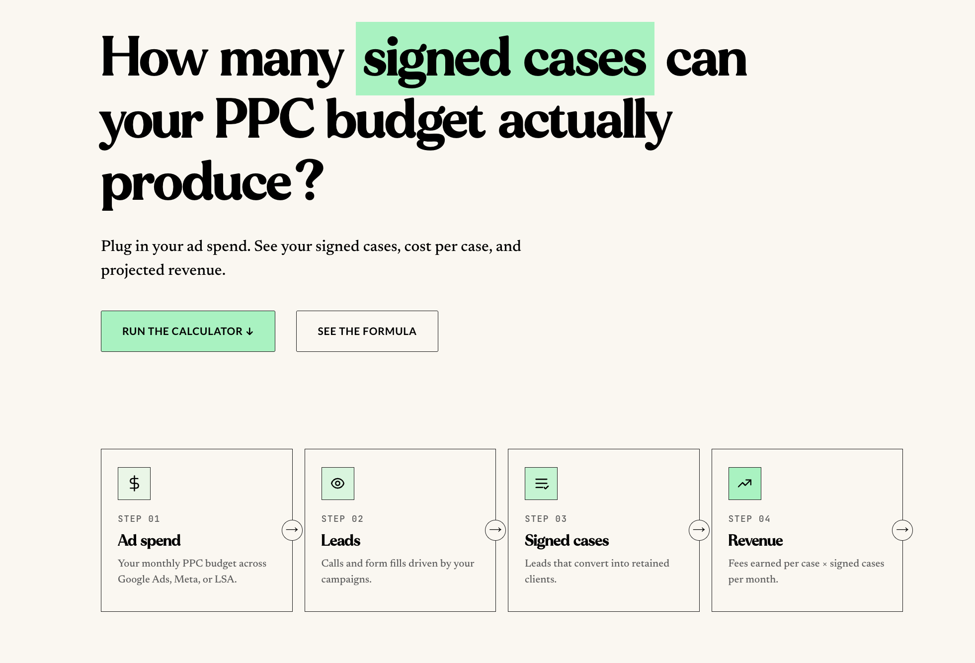 Legal PPC Calculator gallery image