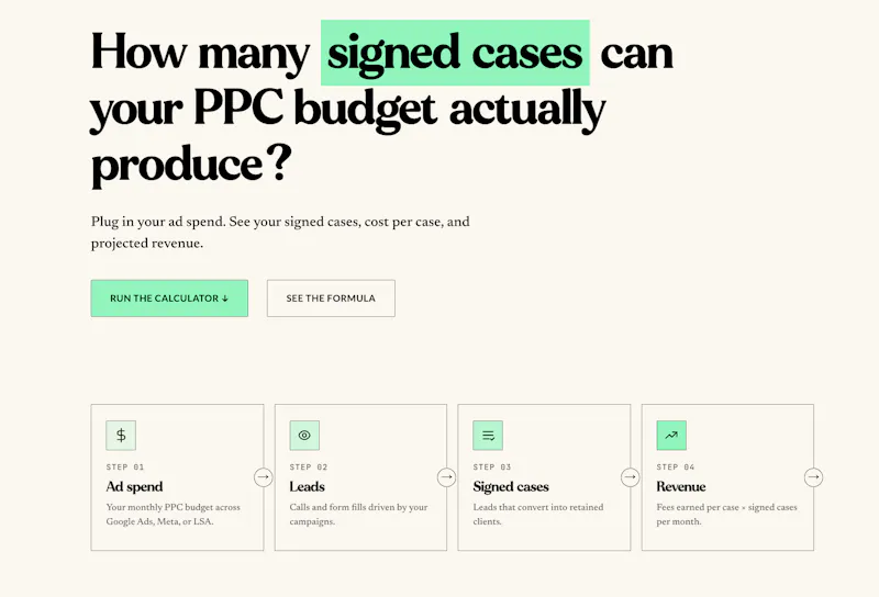Legal PPC Calculator screenshot 1