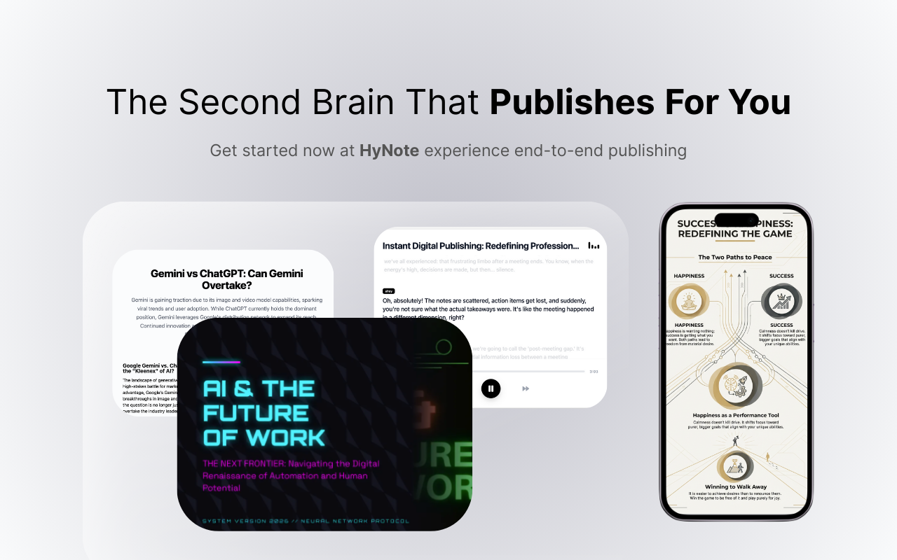 HyNote End-to-End Publish gallery image