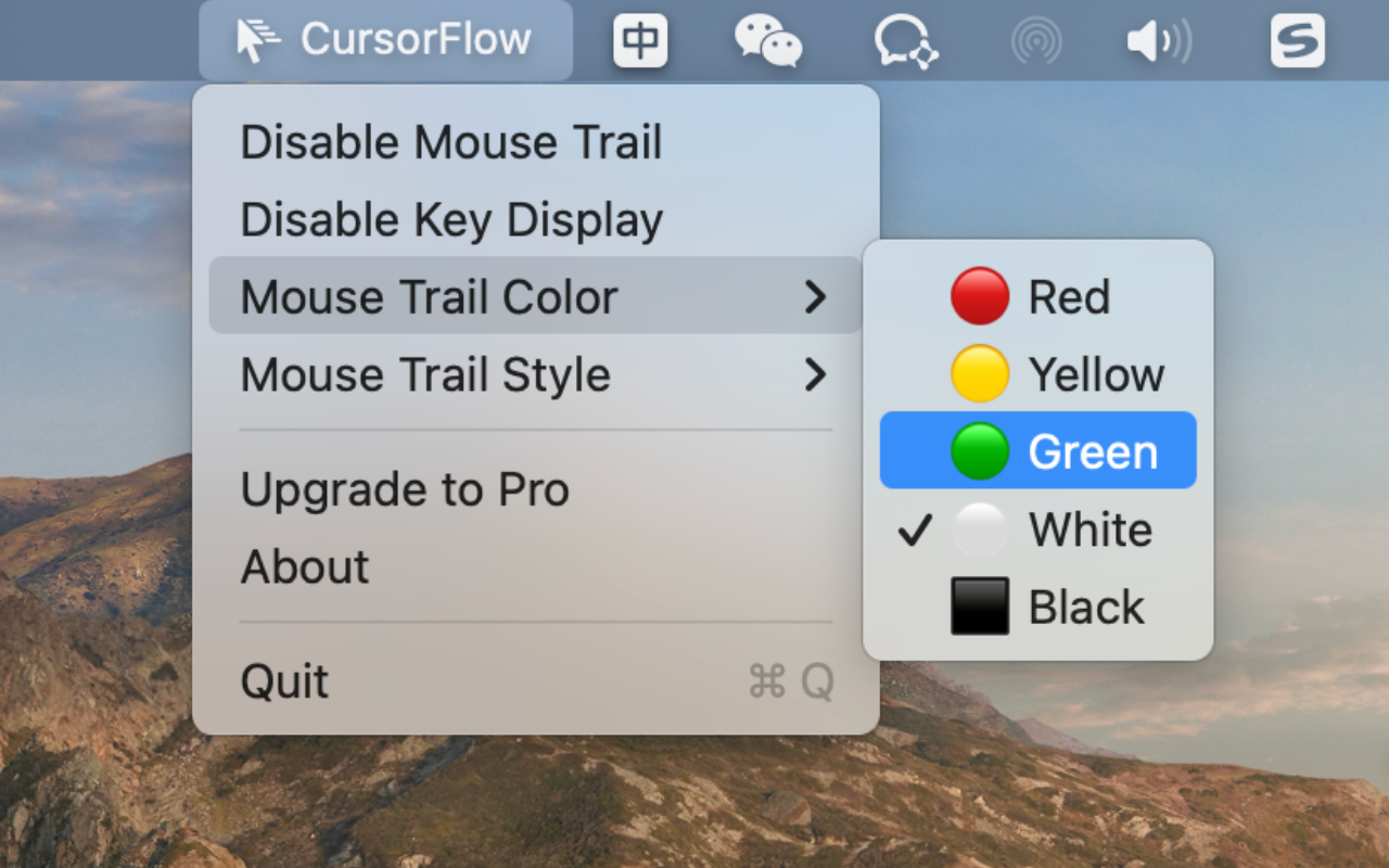 CursorFlow - Visualize your cursor tracks and keystrokes on macOS media 4