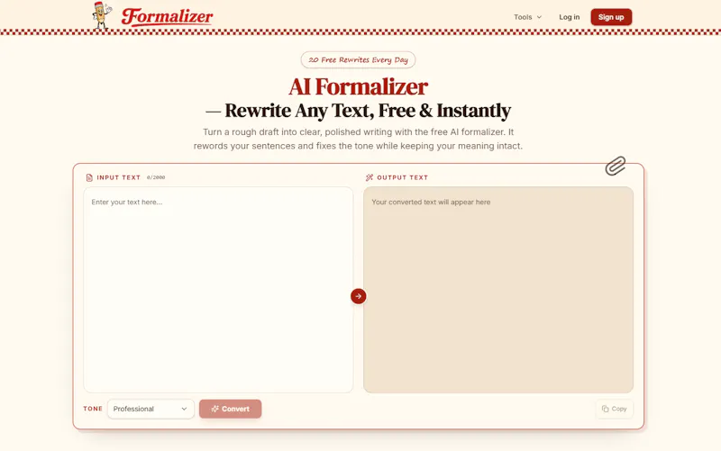 FormalizerApp screenshot 1