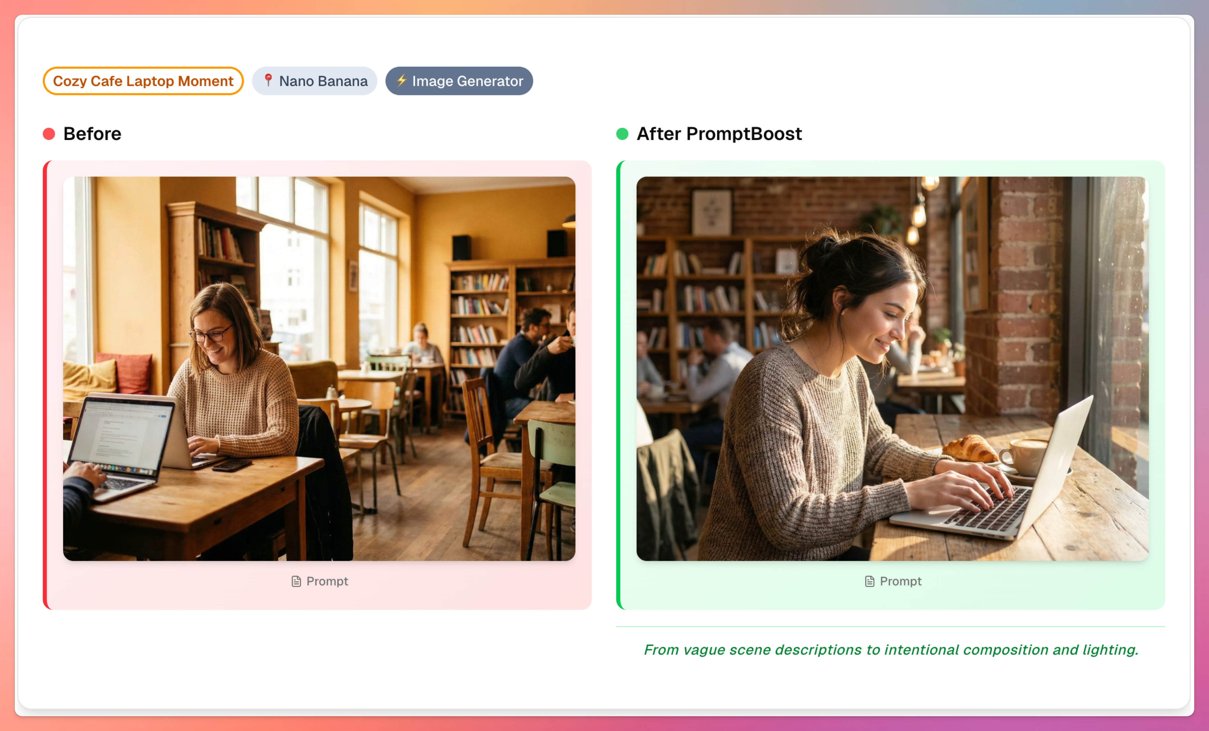 PromptBoost – Stop rewriting AI prompts - Screenshot 3 showing product features and functionality