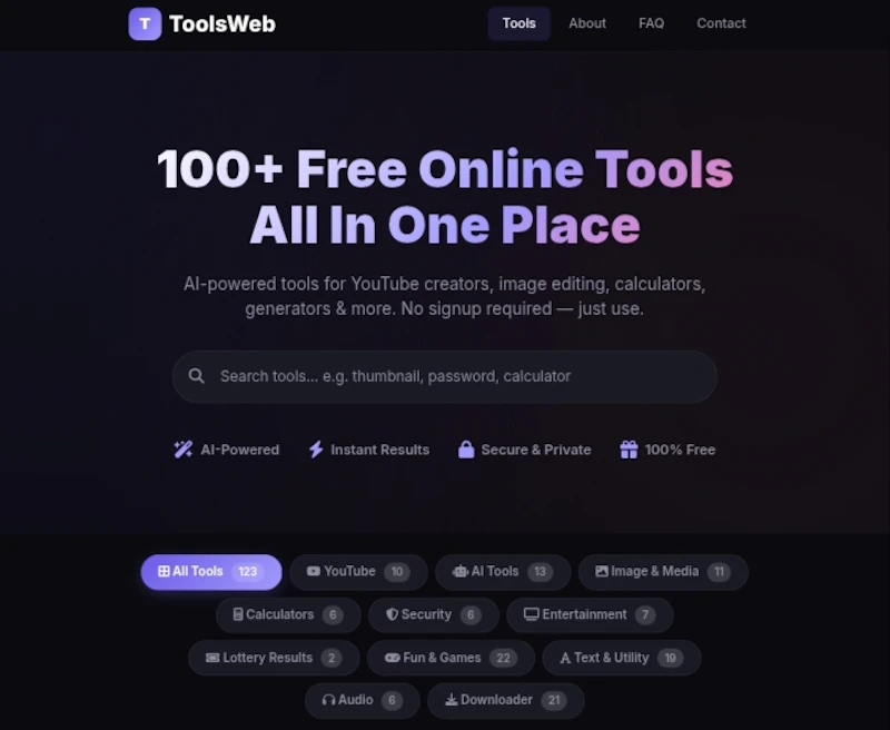 ToolsWeb.Cc screenshot 1