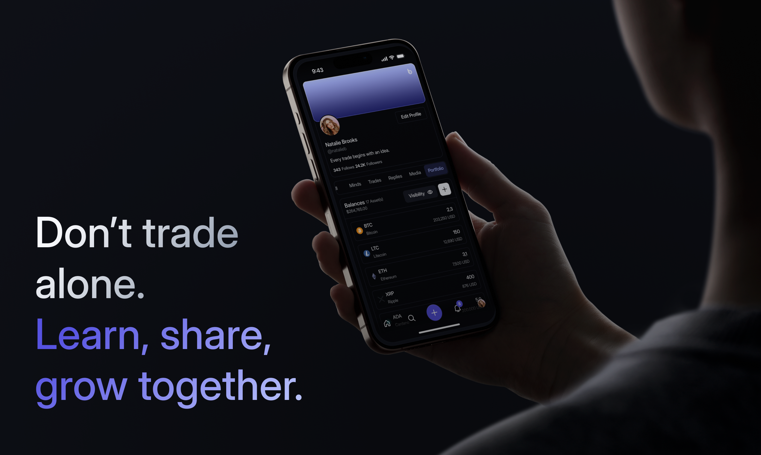 Brolyz: Financial Social Media Platform - Build your community. Share trades, insights, and portfolio media 2