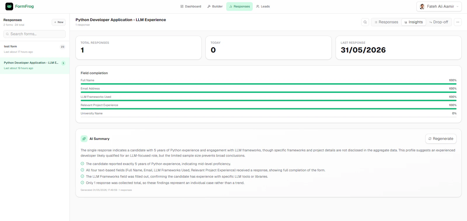 Form Frog screenshot 2