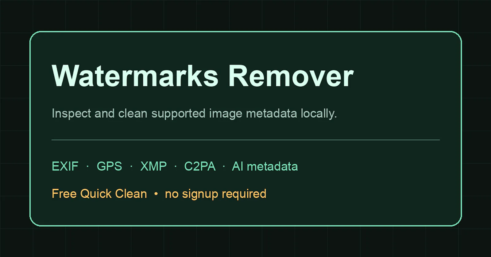 Watermarks Remover screenshot 1