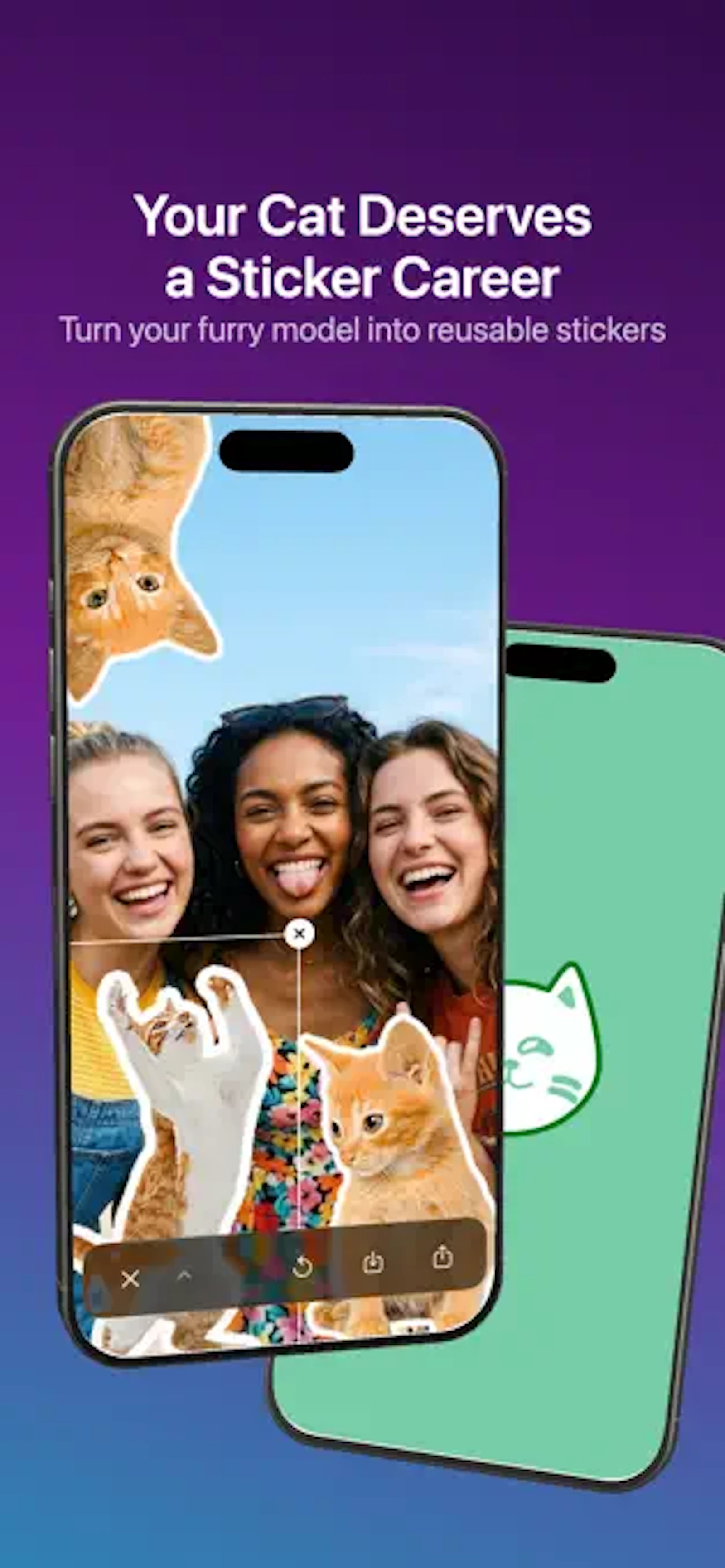 Caticker - Cat Photo Stickers screenshot 1