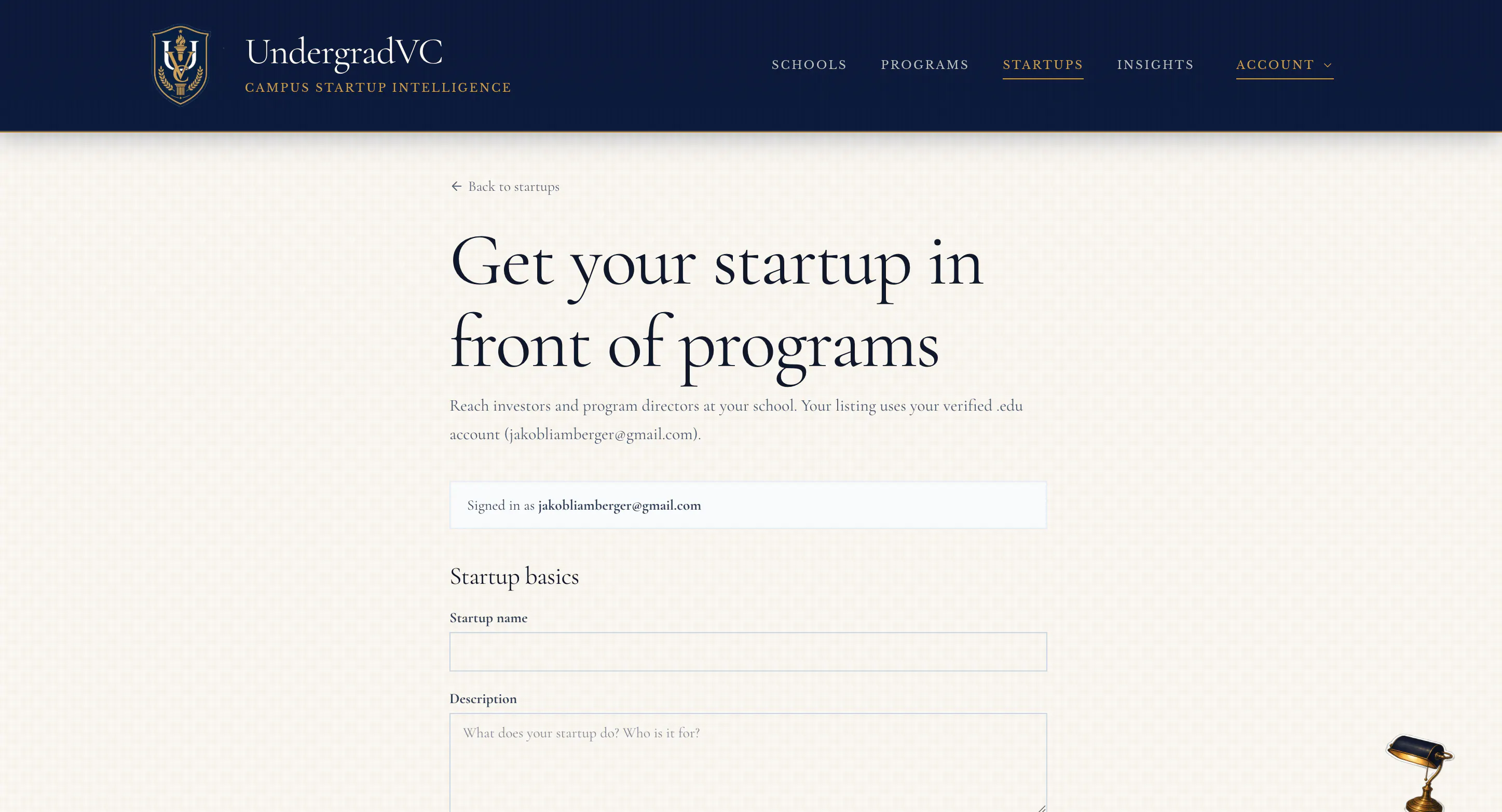 UndergradVC- Campus Startup Intelligence gallery image