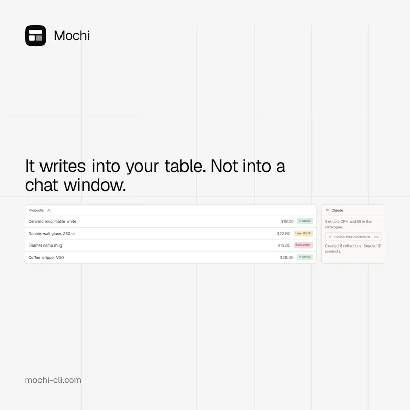 Mochi Table screenshot 8
