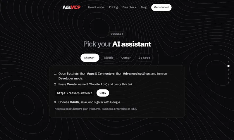 Ads MCP screenshot 2