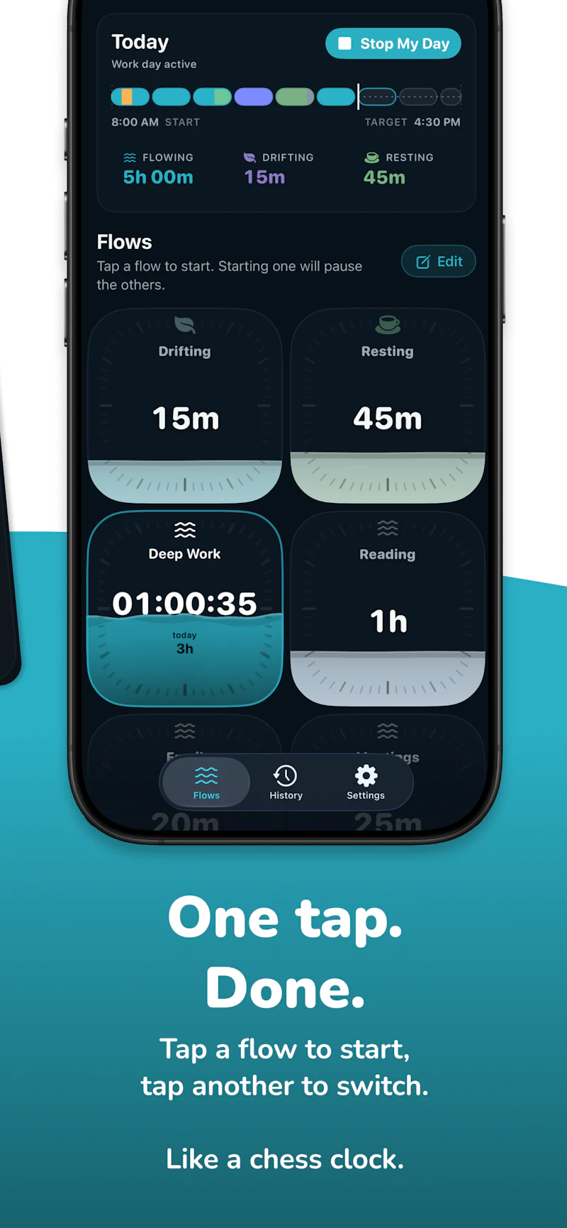 Flows · Time Tracker screenshot 3