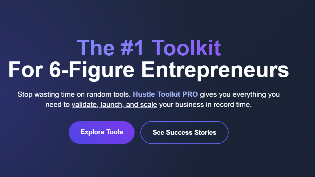 Hustler Toolkit Pro - Nakit Akışı Araçları Paketi: GÜNLÜK KURULCU ALIN medya 1