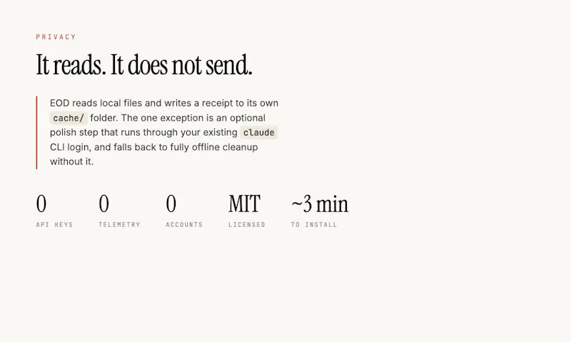 EOD screenshot 2