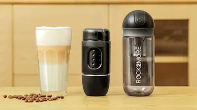 ROCK2MORE frother and coffee combo gallery image