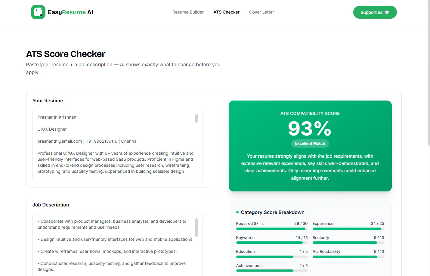 EasyResume AI gallery image