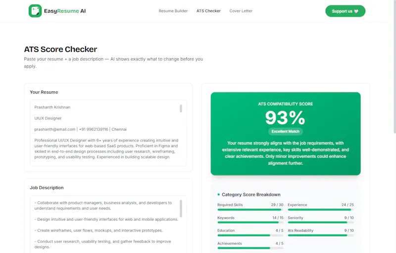 EasyResume AI screenshot 3