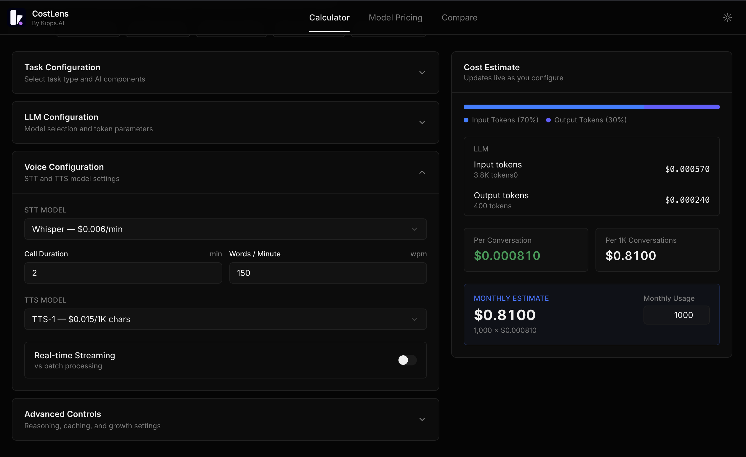 Kipps.AI CostLens: Open Source gallery image