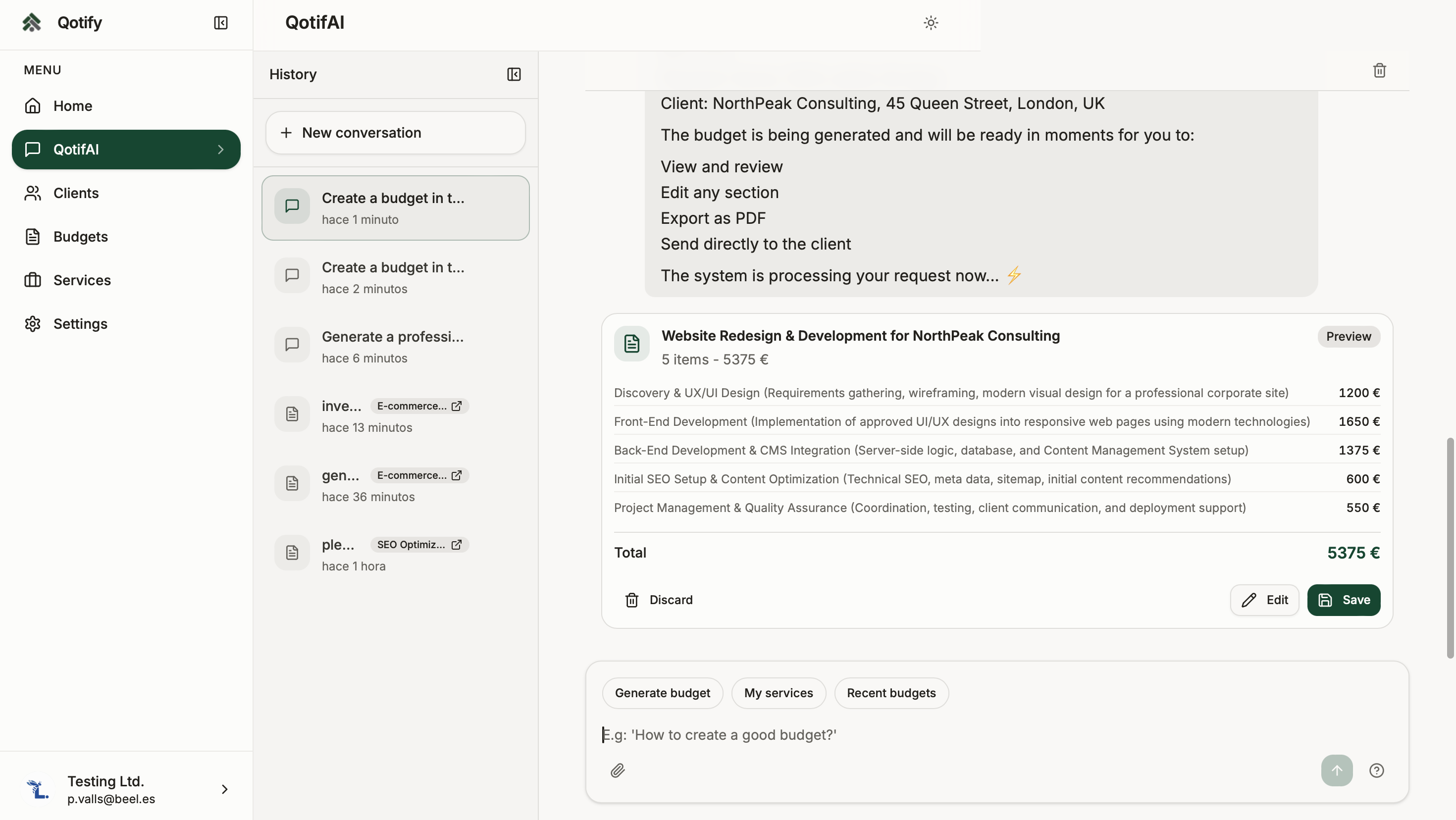 Qotify - Screenshot 4 showing product features and functionality