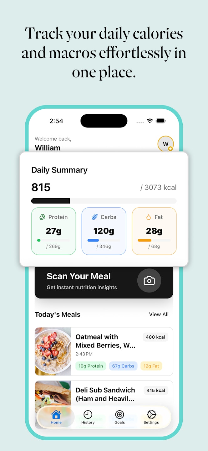 NutriSnap: Calorie & Macro - Screenshot 3 showing product features and functionality