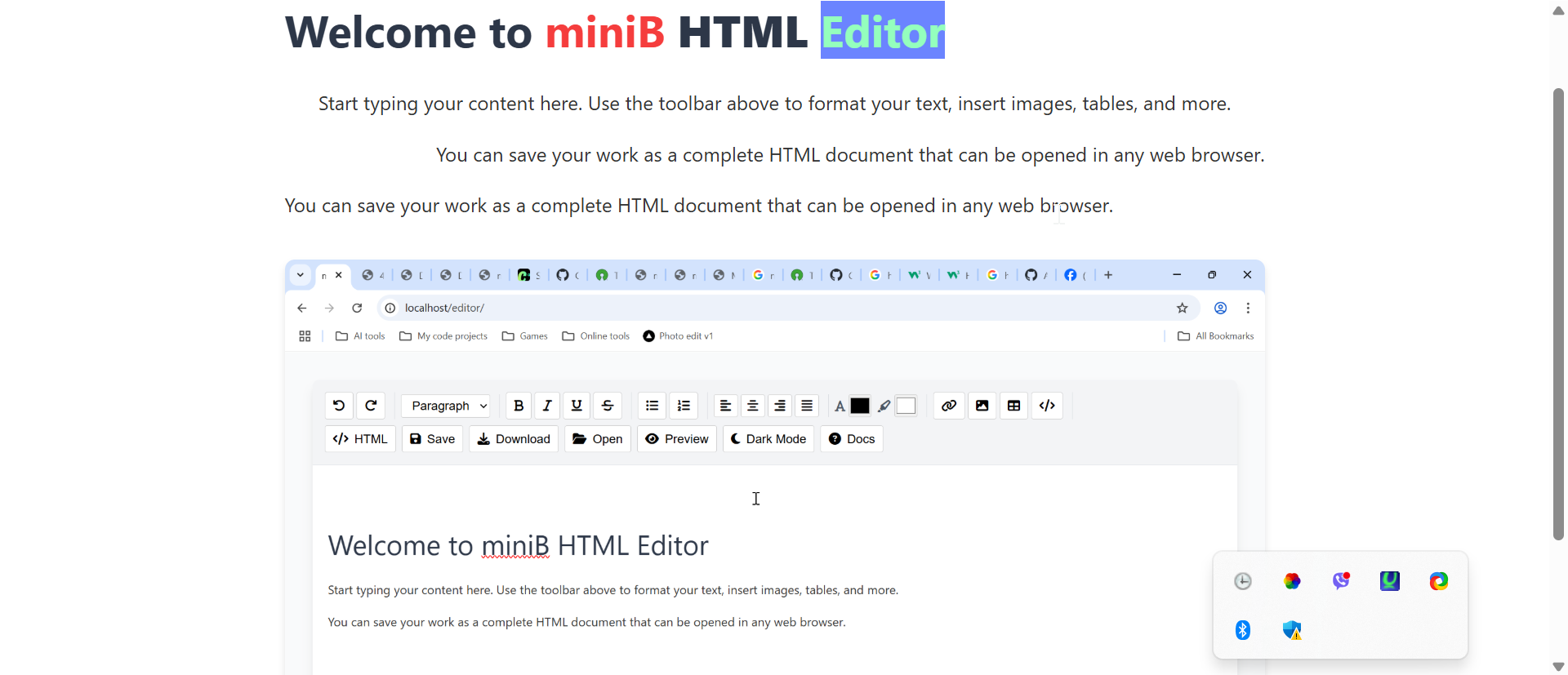 HTML -Editor reiten Medien 3